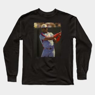 Tim Raines in Montreal Expos Long Sleeve T-Shirt